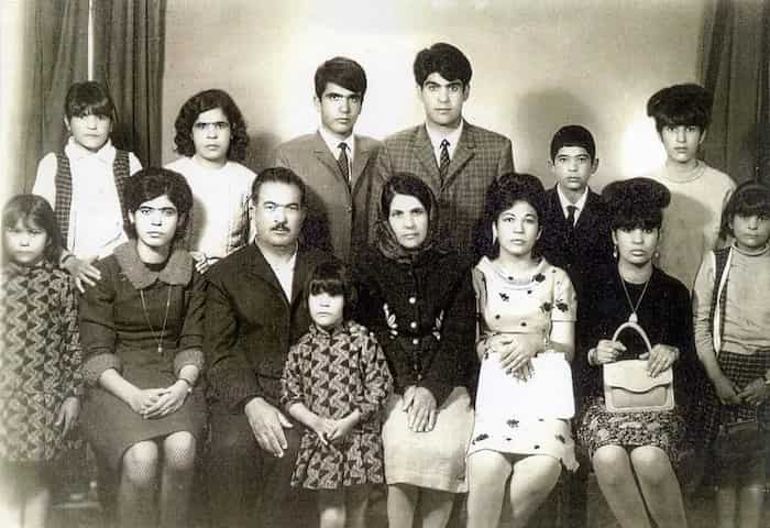 زوج ایرانی و دوازده فرزندشان در سال 1967