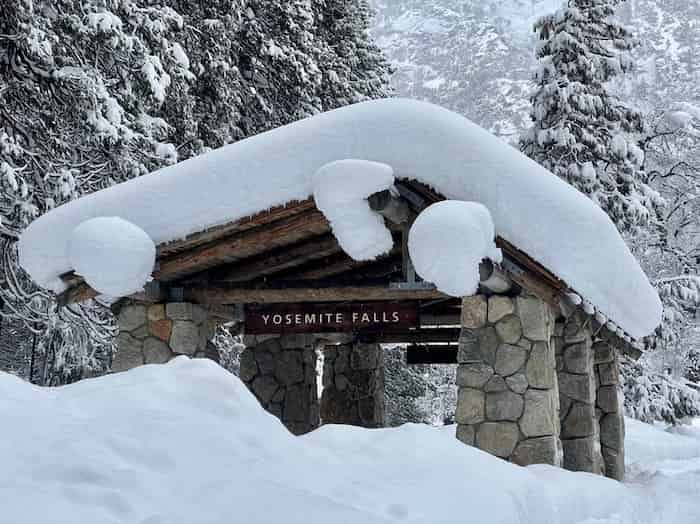 پارک ملی یوسمیتی میزبان برف سنگین