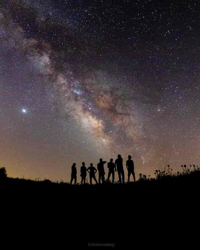 آسمان شب ایران  کهکشان راه شیری