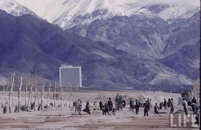 نمایی از هتل هیلتون تهران در سال 1962