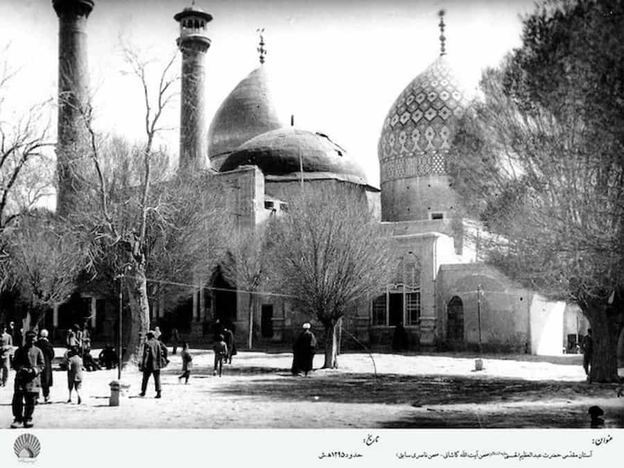 قدیمی‌ترین نمای ورودی بازرگانان از جاده ابریشم به حرم عبدالعظیم | تاریخچه بازار ری