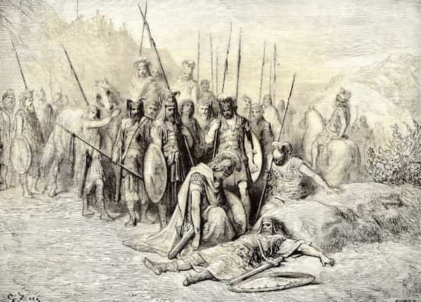  نقاشی غم‌انگیز مرگ داریوش سوم