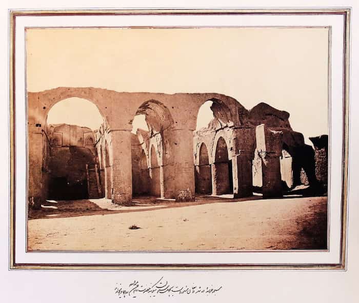 خرابه‌های مسجد تاریخانه دامغان در دوره قاجار