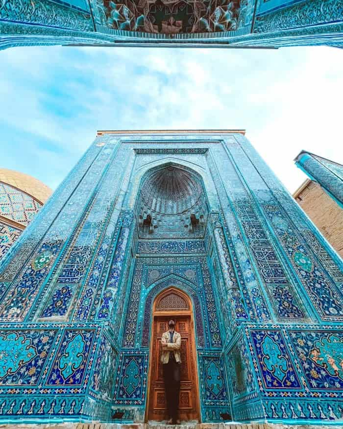 معماری و تزئینات ایرانی، مقبره های گورستان شاه زنده سمرقند