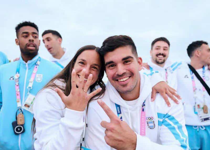 ازدواج عاشقانه در قلب المپیک پاریس