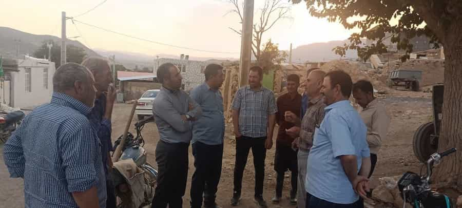 دیدار مردمی و بازدید فرماندار از پروژه‌های روستای کوره تفرش